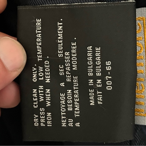 Men’s Andrew Marc Wool Blend Bomber Jacket Full Zip Size Large Black - Picture 6 of 10